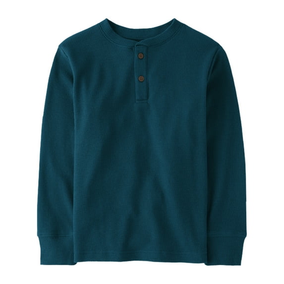 The Children's Place Boys Long Sleeve Thermal Henley Shirt, Sizes XS-XXL