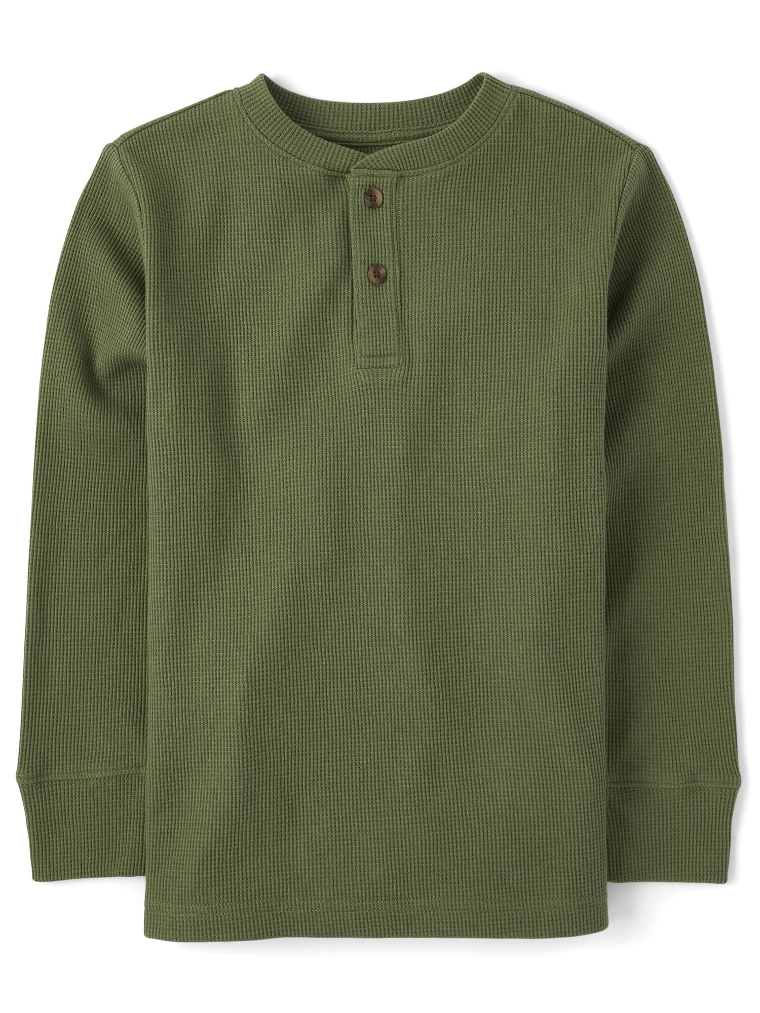 The Children's Place Boys Long Sleeve Thermal Henley, Sizes XS-XXL