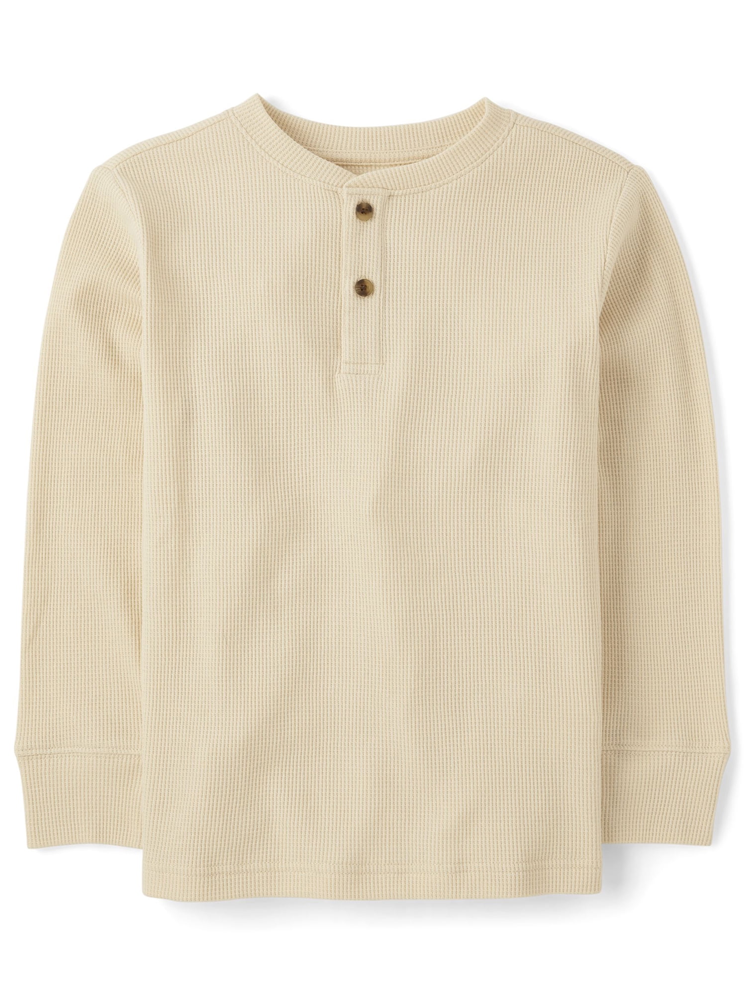 The Children's Place Boys Long Sleeve Thermal Henley, Sizes XS-XXL