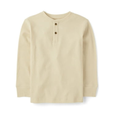 The Children's Place Boys Long Sleeve Thermal Henley, Sizes XS-XXL