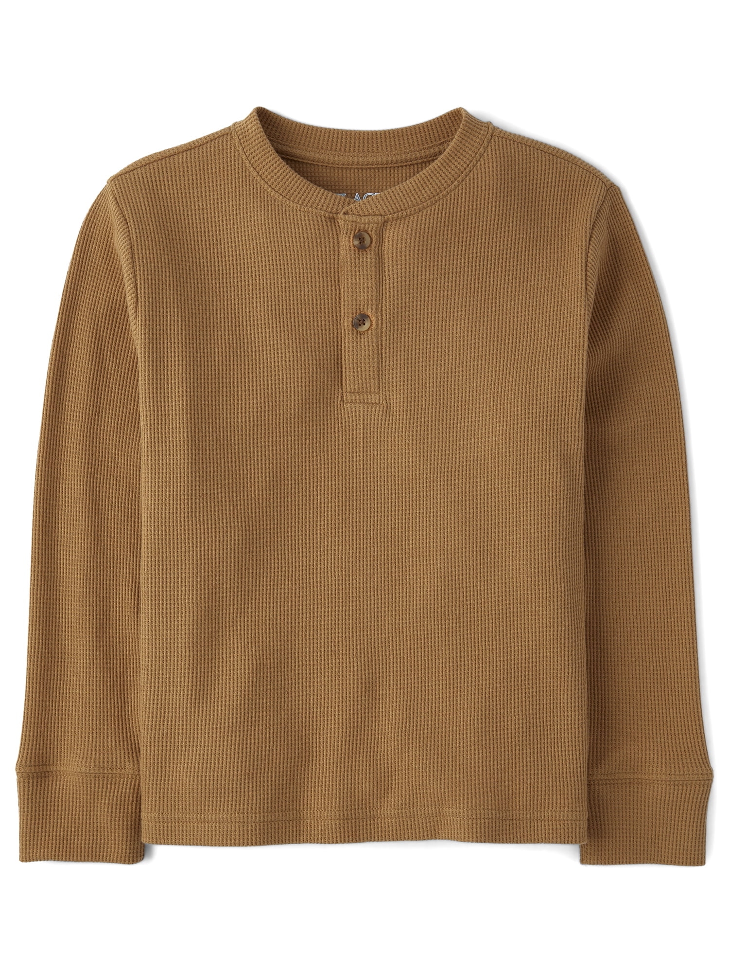 The Children's Place Boys Long Sleeve Thermal Henley, Sizes XS-XXL