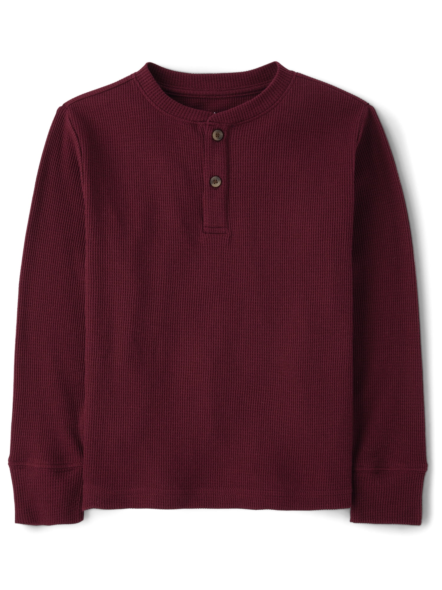 The Children's Place Boys Long Sleeve Thermal Henley, Sizes XS-XXL