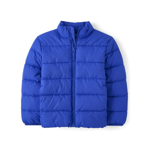 The Children's Place Boys Long Sleeve Zip-Up Puffer Winter Jacket, Sizes XS-XXL