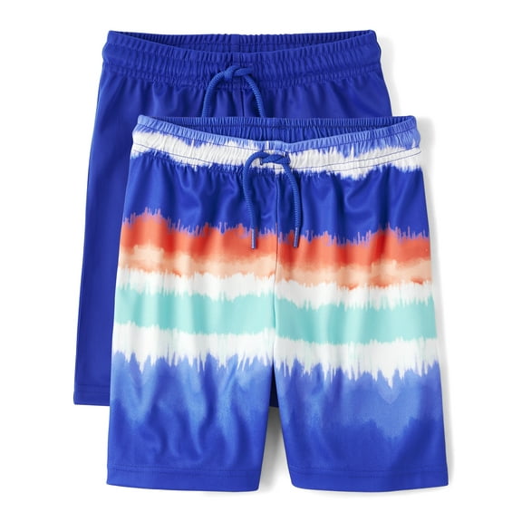The Children's Place Boys Ombre Performance Shorts, 2-Pack, Sizes XS-XXL