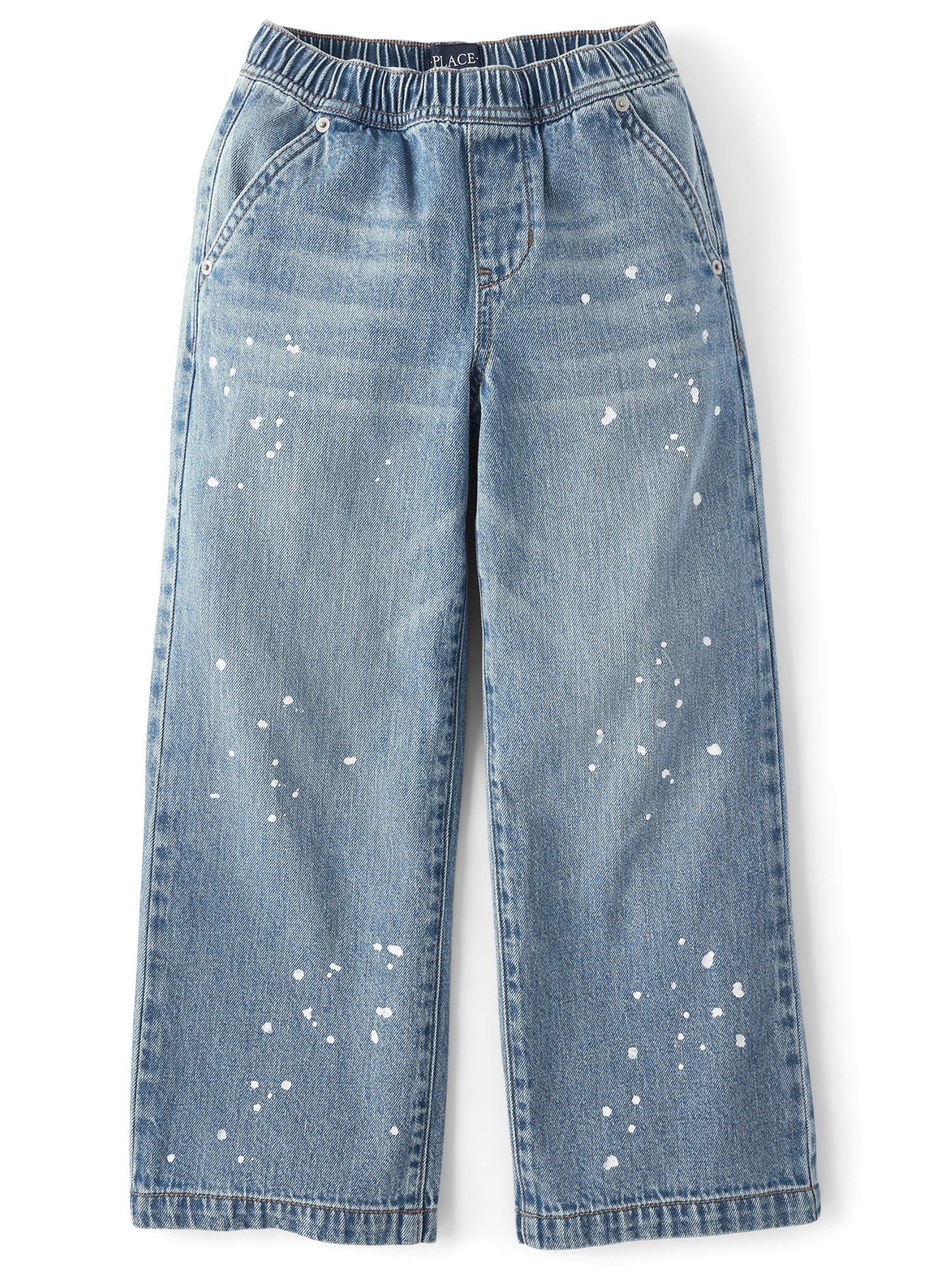 The Children's Place Boys Paint Splatter Super Baggy Pull On Jeans, Sizes 4-16