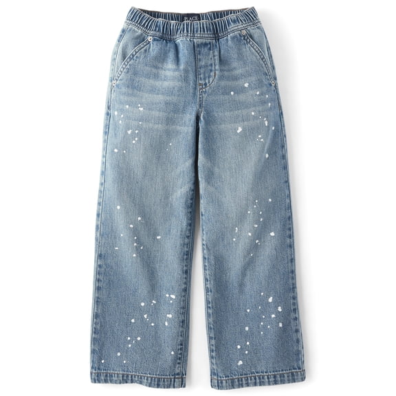 The Children's Place Boys Paint Splatter Super Baggy Pull On Jeans, Sizes 4-16