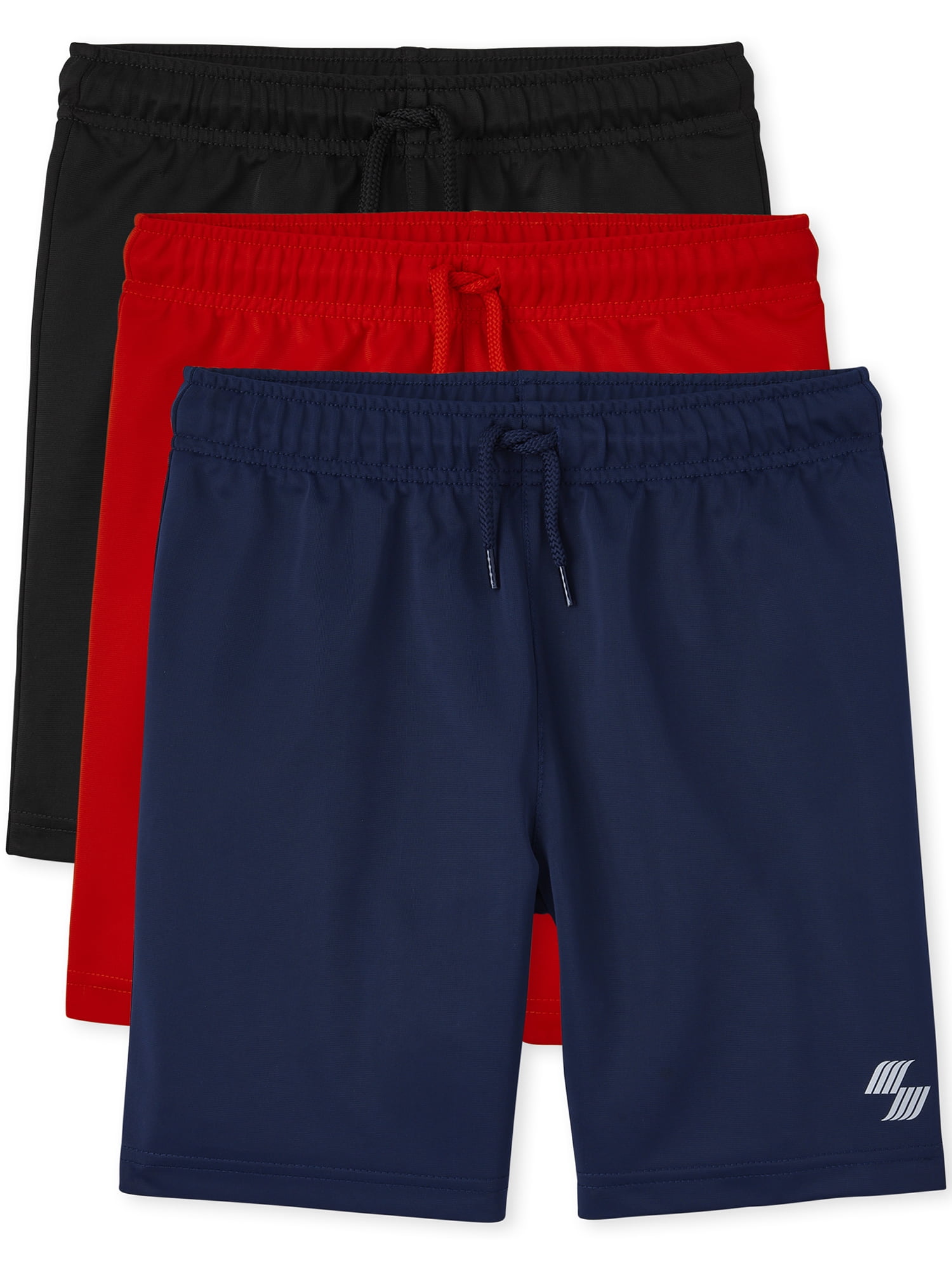 The Children's Place Boys Performance Basketball Shorts, 3-Pack, Sizes XS-XXL