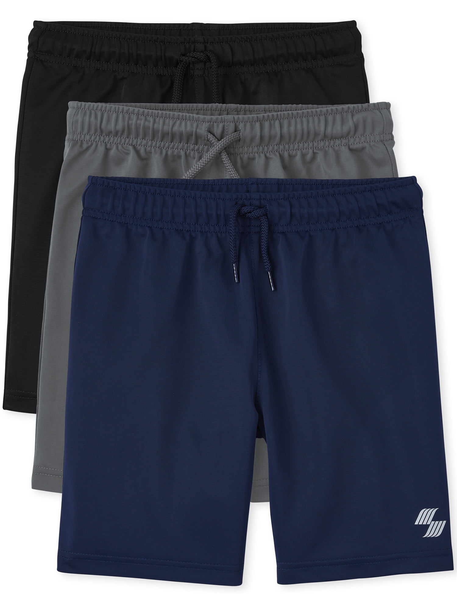 The Children's Place Boys Performance Basketball Shorts, 3-Pack, Sizes XS-XXL