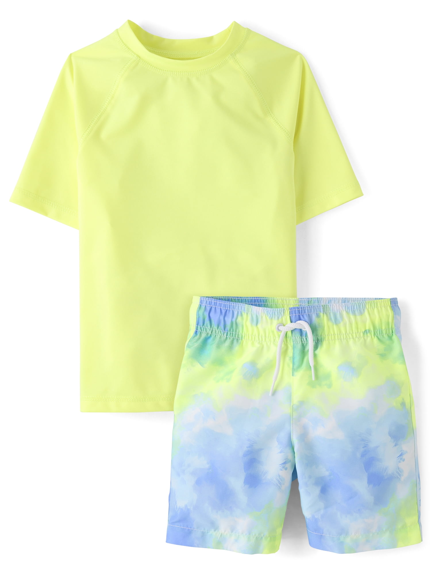 The Children's Place Boys Printed Rashguard Swim Set, 2-Piece, Sizes XS-XXL