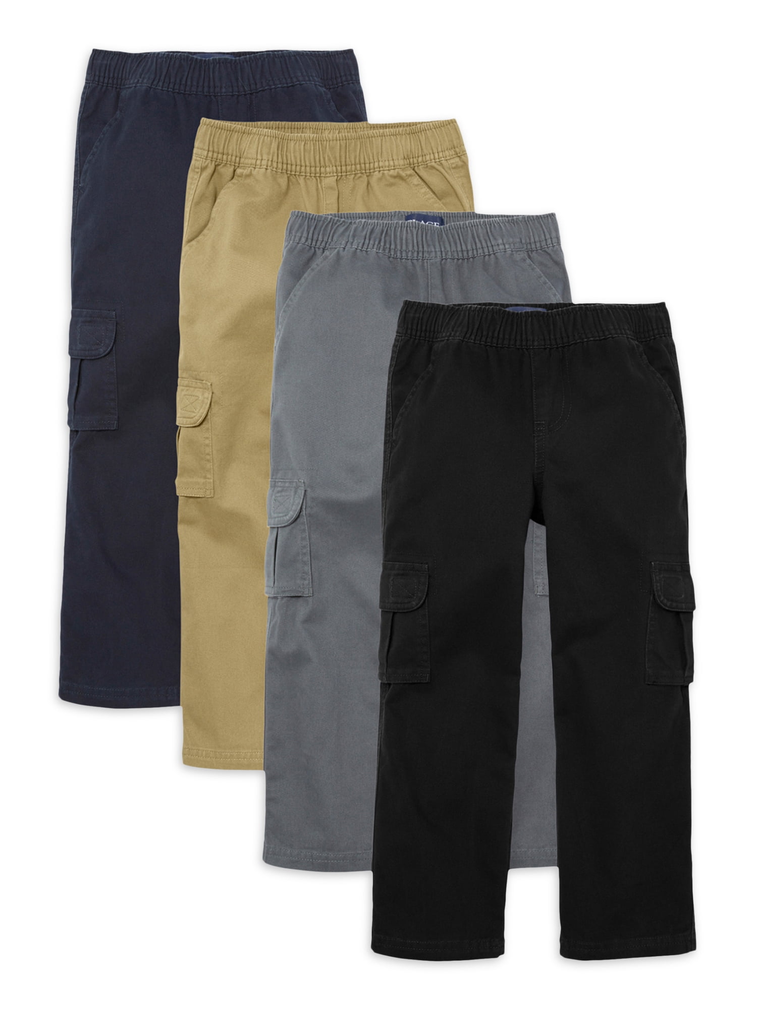 The Children's Place Boys Pull-On Cargo Pant, 4-Pack, Sizes 4-18