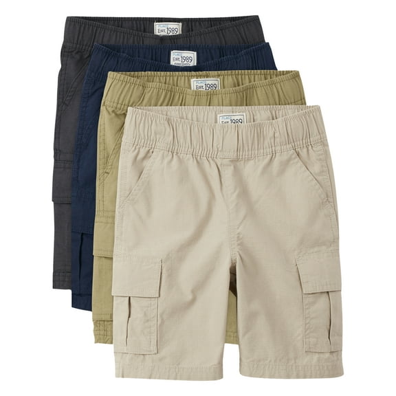 The Children's Place Boys Pull-On Cargo Shorts, 4-Pack, Sizes 4-16
