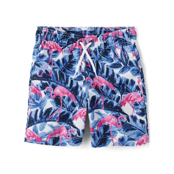The Children's Place Boys Pull On Printed Swim Trunks, Sizes XS-XXL
