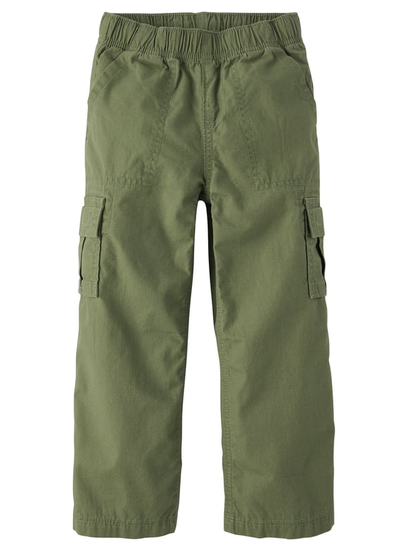 Boys Pull-On Ripstop Baggy Fit Cargo Pants, Sizes 4-16