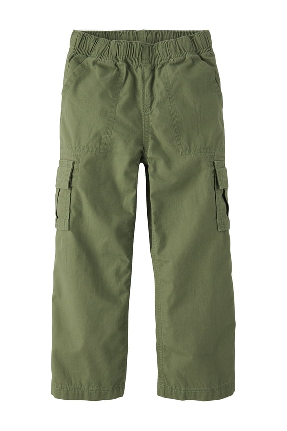 Boys Pull-On Ripstop Baggy Fit Cargo Pants, Sizes 4-16