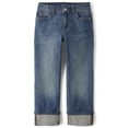 thumbnail image 1 of The Children's Place Boys Pull On Roll Cuff 90s Loose Fit Jeans, Sizes 4-16, 1 of 4