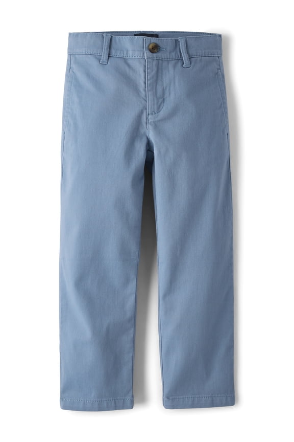Boys Pull-On Straight Fit Stretch Chino Pants, Sizes 4-16
