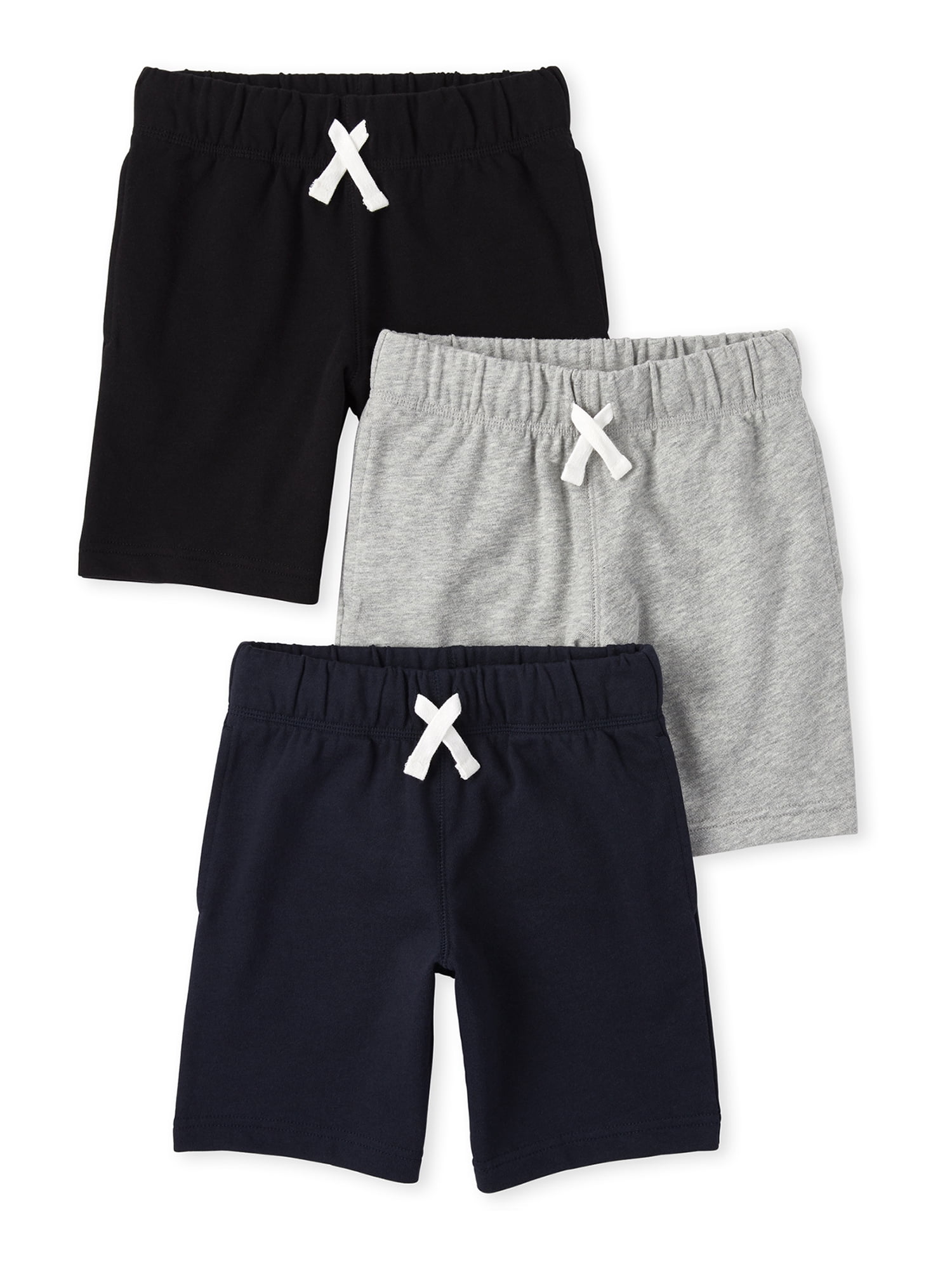 The Children's Place Boys Pull-On Terry Shorts, 3-Pack, Sizes XS-XXL