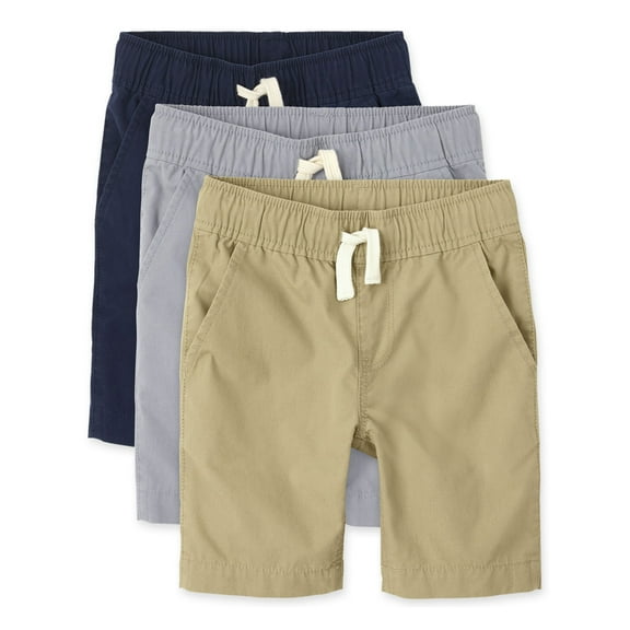 The Children's Place Boys Pull-On Woven Shorts, 3-Pack, Sizes 4-16