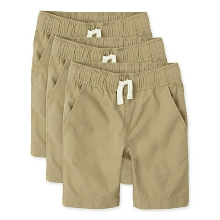 The Children's Place Boys Pull-On Woven Shorts, 3-Pack, Sizes 4-16