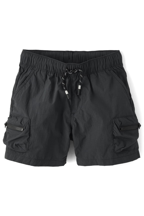 Boys Pull On Zip Cargo Shorts, Sizes 4-16