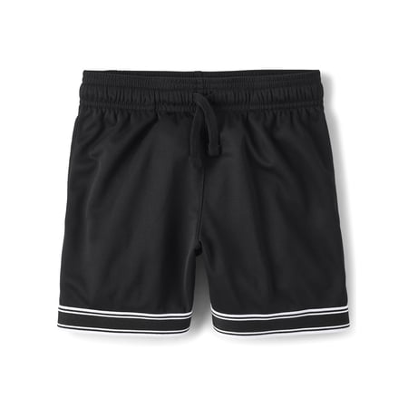 The Children's Place Boys Quick Dry Contrast Hem Mesh Basketball Short, Sizes XS-XXL