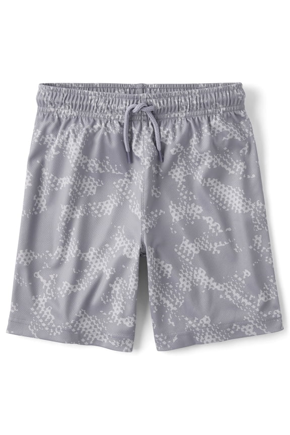Boys Quick Dry Pull-On Printed Mesh Short, Sizes XS-XXL