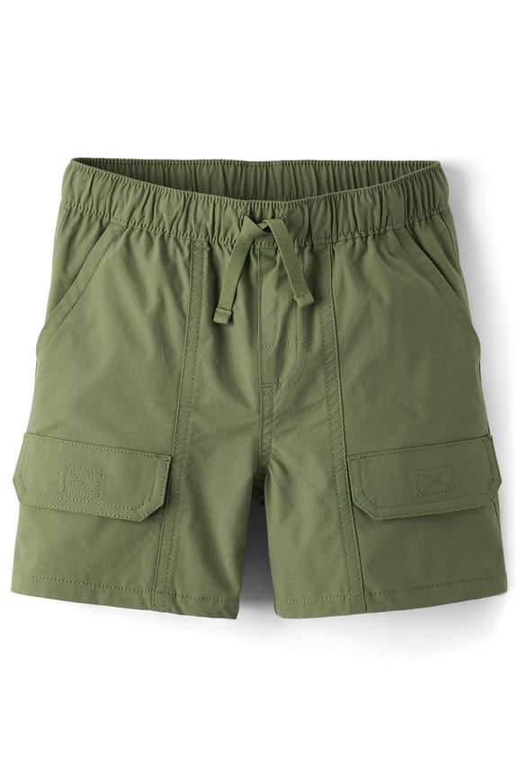 Boys Quick Dry Pull-On Ripstop Cargo Short, Sizes 4-16