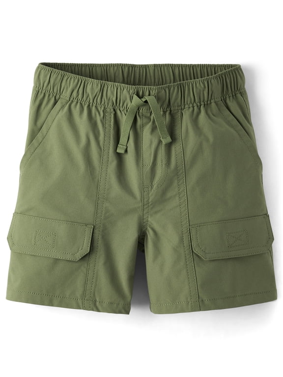 Boys Quick Dry Pull-On Ripstop Cargo Short, Sizes 4-16