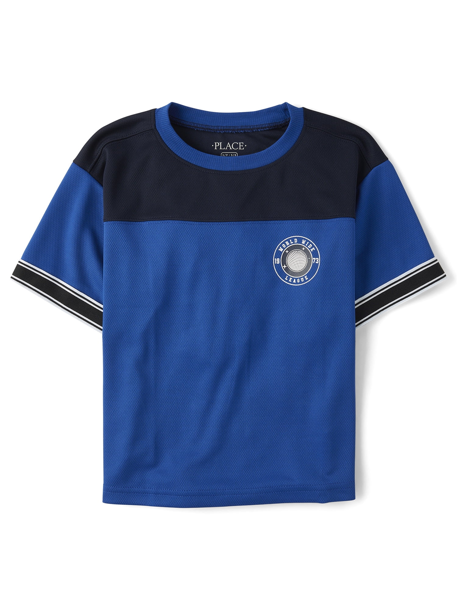 The Children's Place Boys Quick Dry Short Sleeve Football Top, Sizes XS-XXL