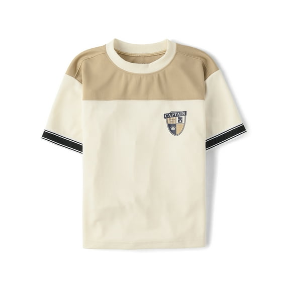 The Children's Place Boys Quick Dry Short Sleeve Football Top, Sizes XS-XXL