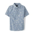 thumbnail image 1 of The Children's Place Boys Short Sleeve Allover Doodle Print Woven, Sizes XS-XXL, 1 of 3