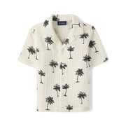 The Children's Place Boys Short Sleeve Allover Print Gauze Button Up Shirt, Sizes S-XXL