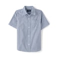 thumbnail image 1 of The Children's Place Boys Short Sleeve Gingham Poplin Button Up Shirt, Sizes XS-XXL, 1 of 3