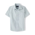 thumbnail image 1 of The Children's Place Boys Short Sleeve Gingham Poplin Button Up Shirt, Sizes XS-XXL, 1 of 3