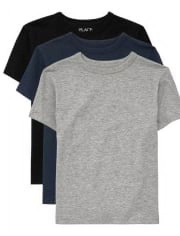 The Children's Place Boys Short Sleeve Layering T-Shirt, 3-Pack, Sizes XS-XXL