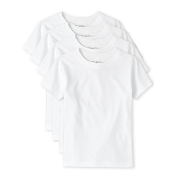 The Children's Place Boys Short Sleeve Layering T-Shirt, 4-Pack, Sizes XS-XXL