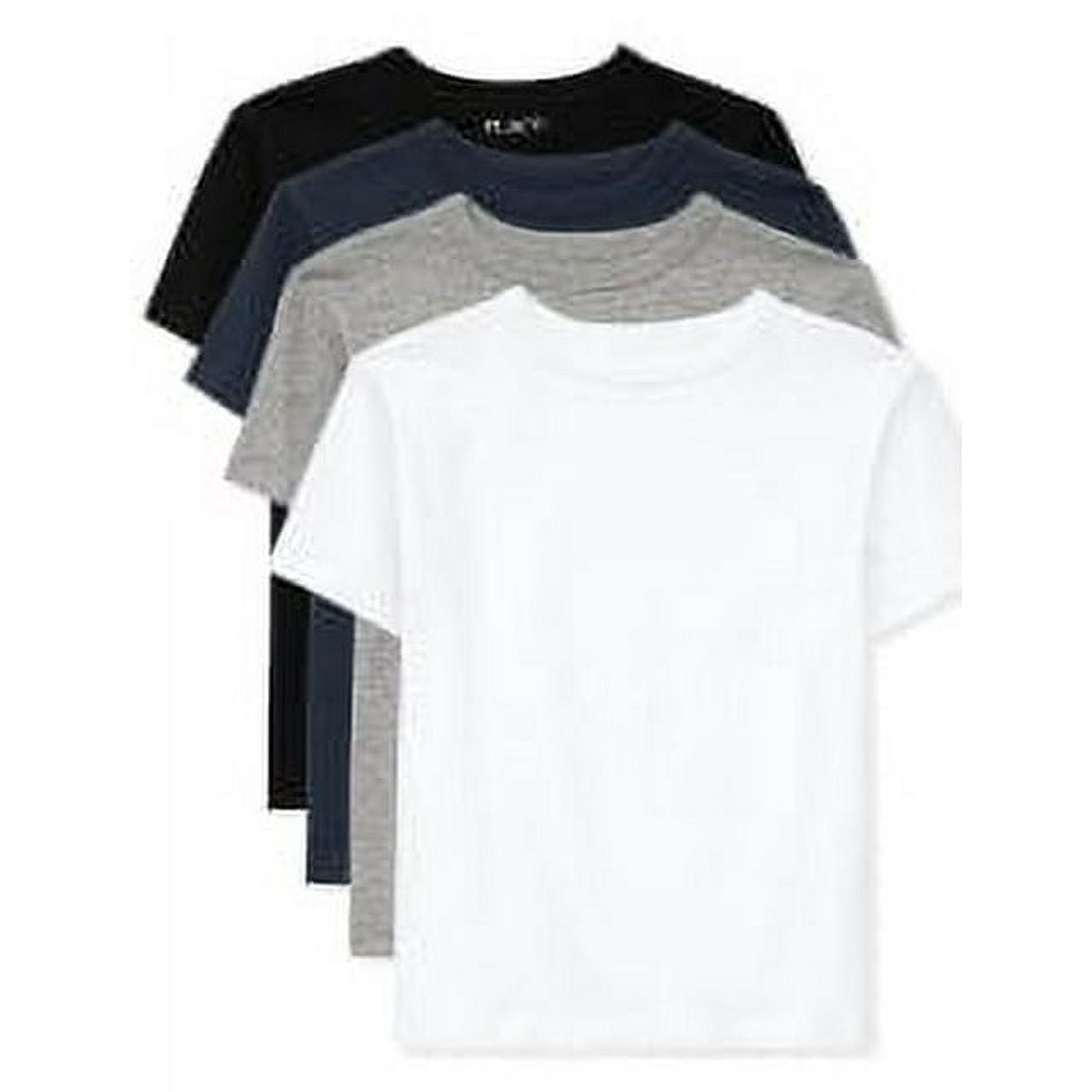 The Children's Place Boys Short Sleeve Layering T-Shirt, 4-Pack, Sizes XS-XXL