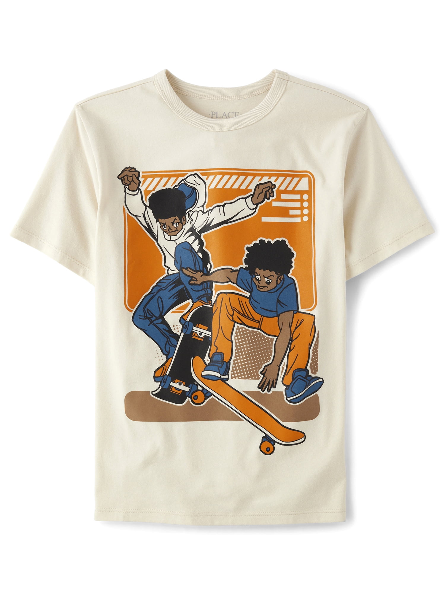The Children's Place Boys Short Sleeve Skateboard Graphic T-Shirt, Sizes XS-XXL