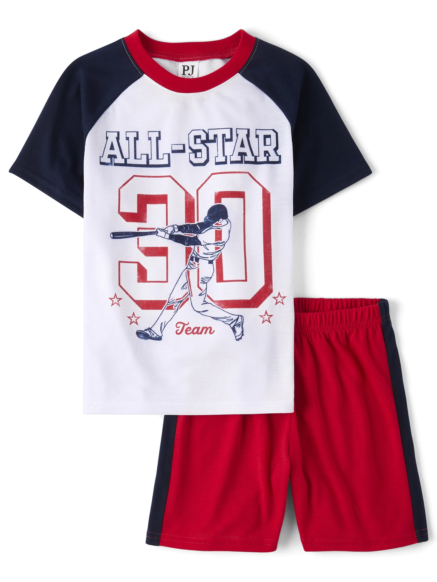 The Children's Place Boys Short Sleeve Snug Fit All Star Champs Pajamas, Sizes XS-XXL