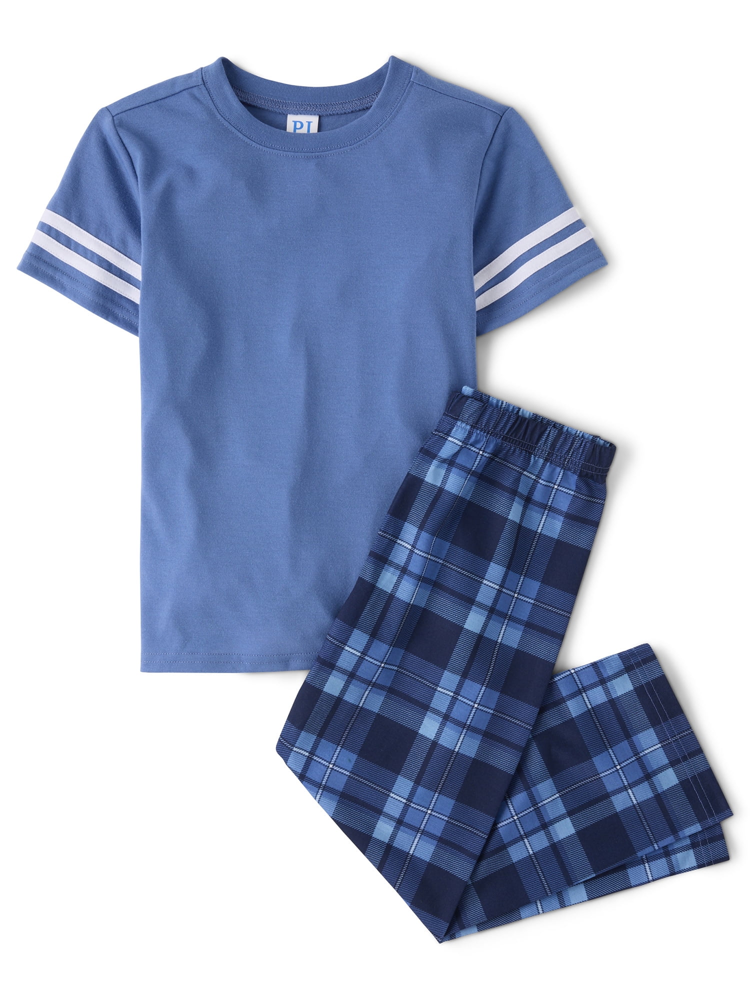 The Children's Place Boys Short Sleeve Snug Fit Plaid Pajamas, Sizes XS-XXL