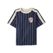 The Children's Place Boys Short Sleeve Striped Varsity Soccer Jersey, Sizes XS-XXL
