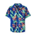 thumbnail image 1 of The Children's Place Boys Short Sleeve Tropical Print Button Up Shirt, Sizes XS-XXL, 1 of 3