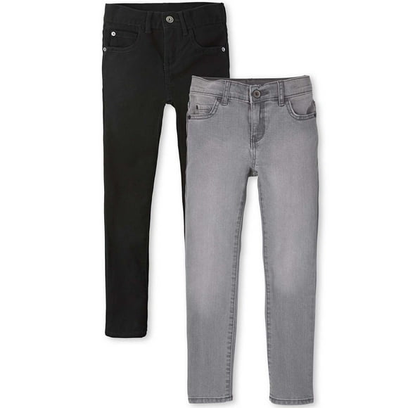 The Children's Place Boys Skinny Stretch Denim Jeans, 2-Pack, Sizes 4-16