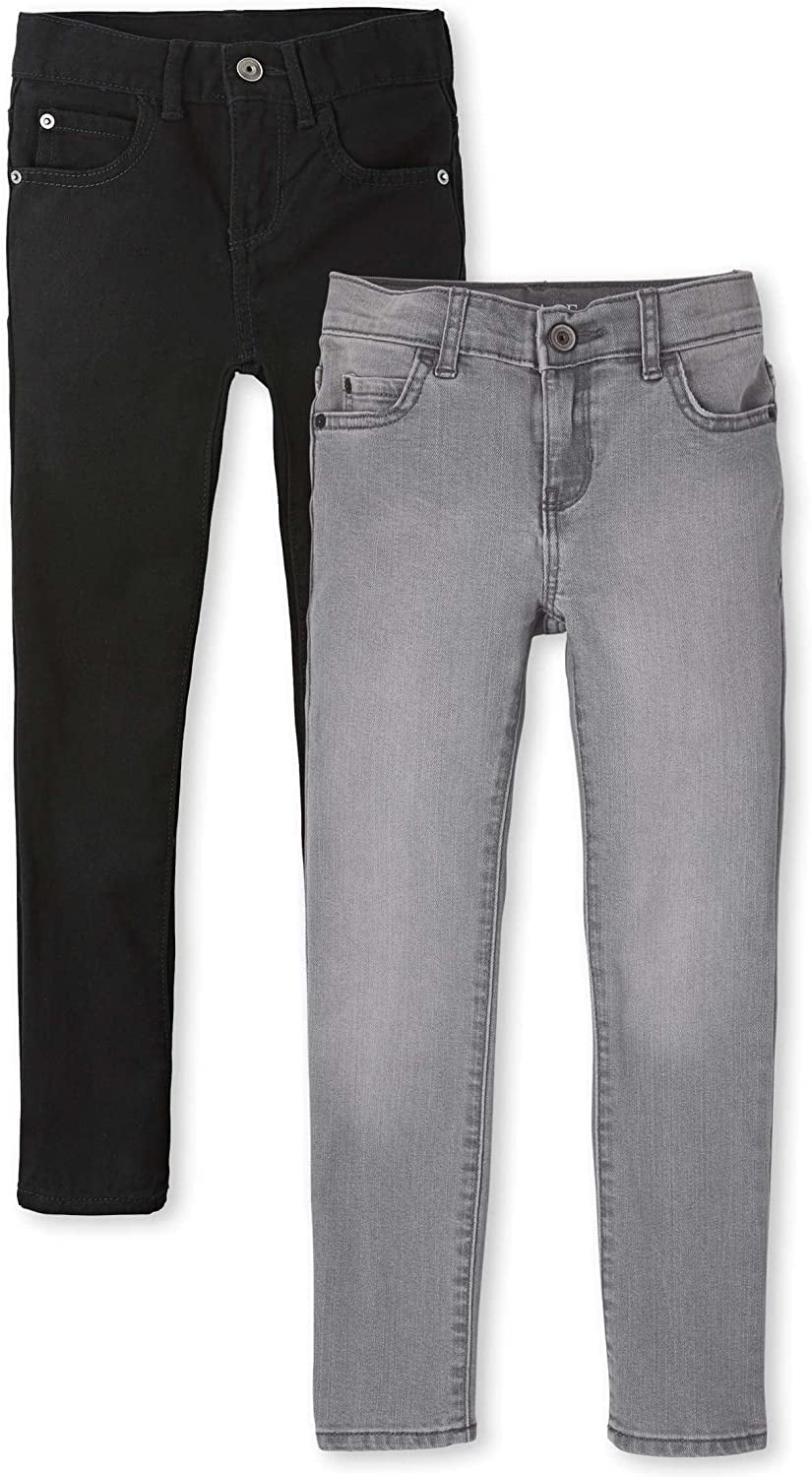 The Children's Place Boys Skinny Stretch Denim Jeans, 2-Pack, Sizes 4-16