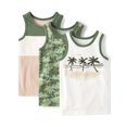 thumbnail image 1 of The Children's Place Boys Sleeveless Beach Print Tank Top, 3-Pack, Sizes XS-XXL, 1 of 4