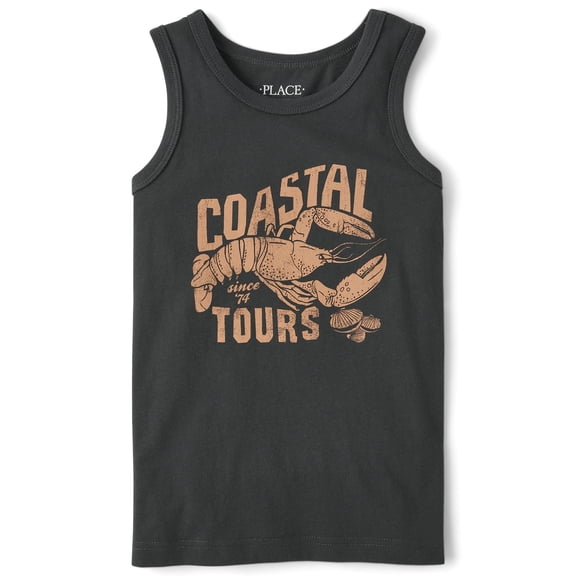 The Children's Place Boys Sleeveless Graphic Print Tank Top, Sizes XS-XXL