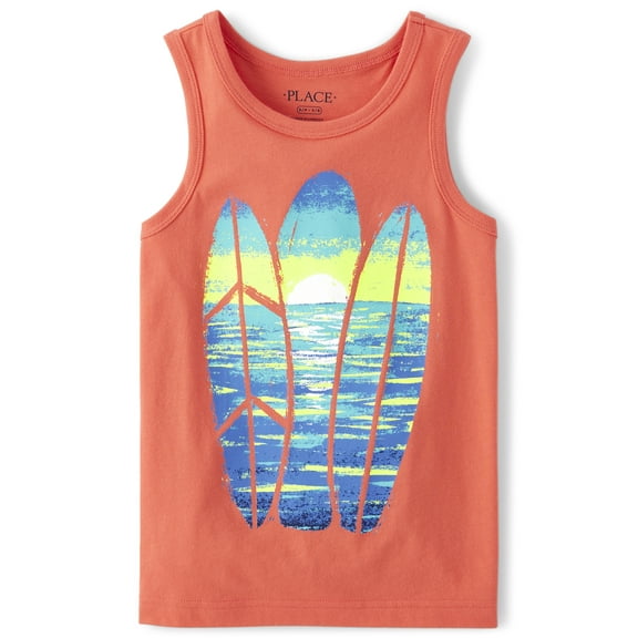 The Children's Place Boys Sleeveless Graphic Print Tank Top, Sizes XS-XXL