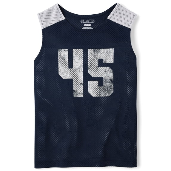 The Children's Place Boys Sleeveless Quick Dry Mesh Muscle Tank Top, Sizes XS-XXL