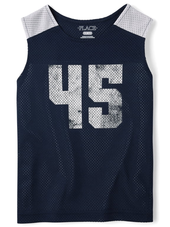 Boys Sleeveless Quick Dry Mesh Muscle Tank Top, Sizes XS-XXL