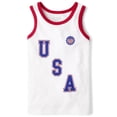 thumbnail image 1 of The Children's Place Boys Sleeveless USA Tank Top, Sizes S-XXL, 1 of 4